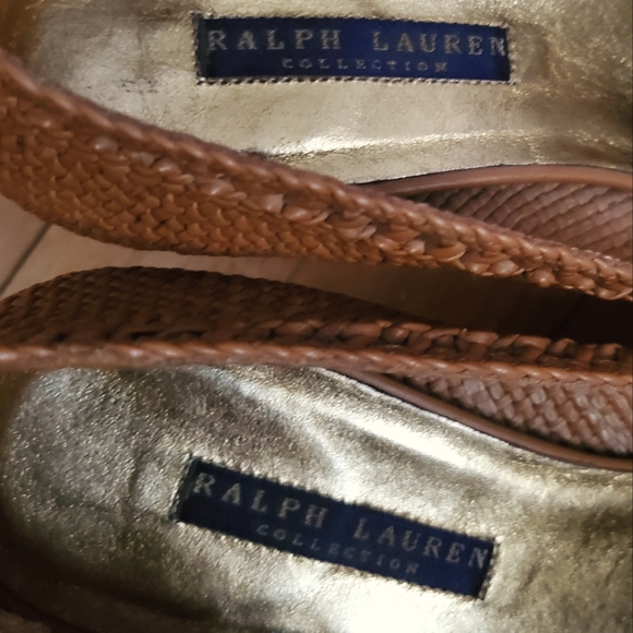 Ralph Lauren Collection Camila Woven 3" Pump, 10B - Picture 5 of 11